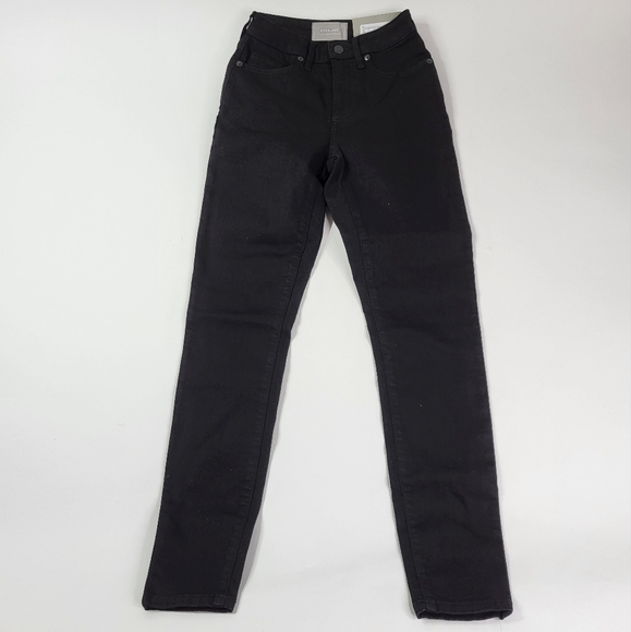 Everlane Black Curvy High Rise Skinny Jeans sz 26 regular - Picture 3 of 6